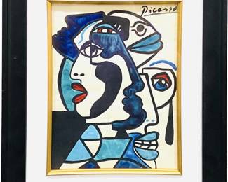 After Picasso "Just a Moment" Abstract