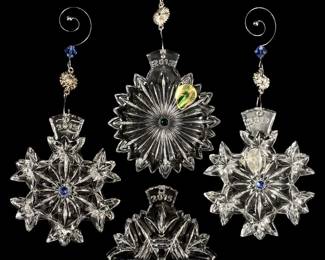 4pc L.E. Snowflake Wishes Ornaments