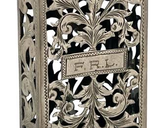 Antique F.R.L. Sterling Silver Cigarette Case