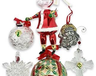 6pc Waterford Holiday Heirlooms Ornaments