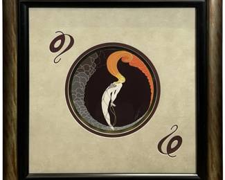 Signed Erté "L'Amour:4 Emotions Suite" Serigraph