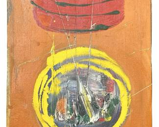 Signed Norman Carton Abstract Oil on Canvas