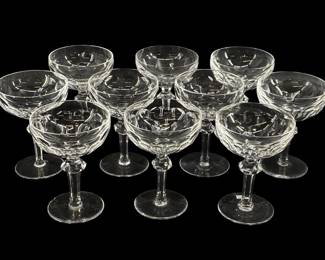 10pc Waterford Curraghmore Crystal Goblets