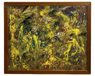 Signed Rolph Scarlett Abstract Acrylic on Panel