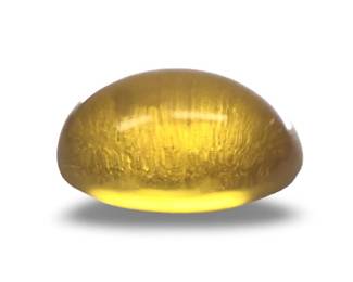 Approximately 3Cts Loose Citrine Cabochon Gemstone