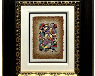 Signed Anatole Krasnyansky “Cello Solo" Serigraph