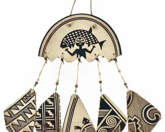 Native American Signed Darby Pottery Wall Art