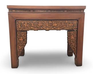 Antique Carved Wood Alter Table
