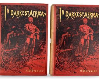 1890 H.M. Stanley “In Darkest Africa" Books