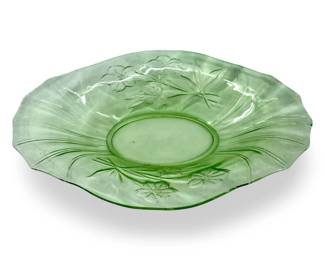 Vintage Uranium Art Glass Dish