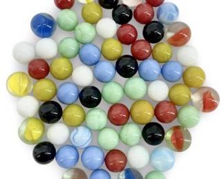 Vintage 60+ Art Glass Marble Collection