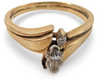 14K Yellow Gold Diamond Ring