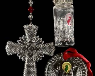 Waterford Crystal Christmas Ornaments & Shaker