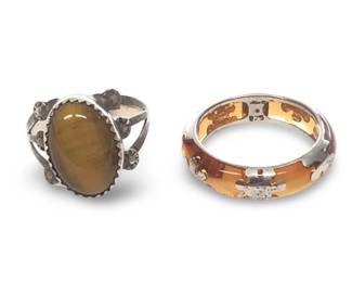 (2) Lovely Vintage Sterling Silver Rings