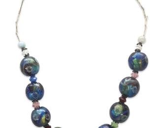 Remarkable Vintage Venetian Glass Bead Necklace