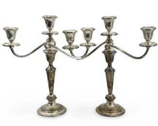 2pc Vintage Gorham Sterling Candelabras