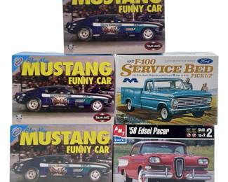 5pc AM/Polar Lights 1:25 Scale Model Cars
