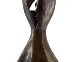 Bronze Picasso Abstract Face Sculpture