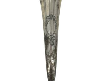 Vintage Sterling Silver Trumpet Vase