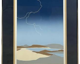 Signed Napier “Night Storm II" Serigraph