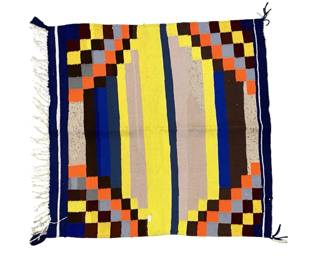 Native American Multicolored Woven Tapestry