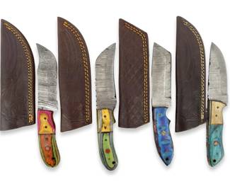 4pc Damascus Knife Collection