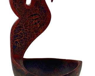 Vintage Russian Wooden Bird Ladle