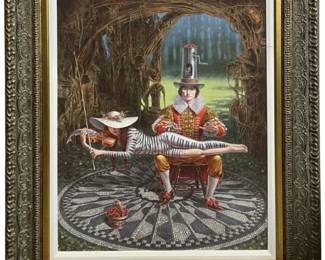 Signed Michael Cheval “Imagine II" Dye Sublimation