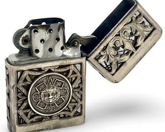 Mexican Sterling Silver FRL Lighter
