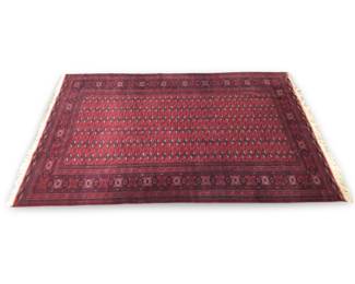 Large Hand Woven Bokhara Afghan Fringe Area Rug