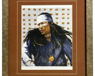 Signed J.E. Knauf “Dancer II" Lithograph