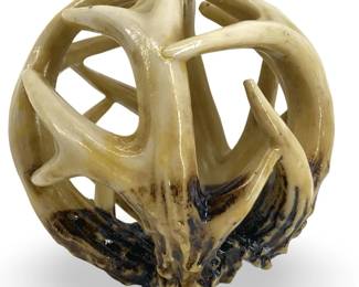 Enron’s Wildlife Entwined Resin Antler Sphere