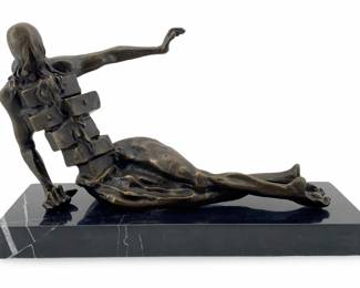Bronze Dali Anthropomorphic Cabinet Sculpture