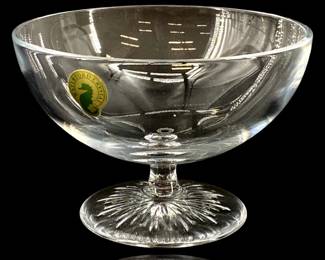 Clear Light Small Footed Bowl