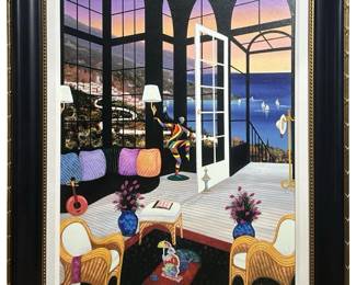 Signed Fanch Ledan “Gothic View II" Giclee