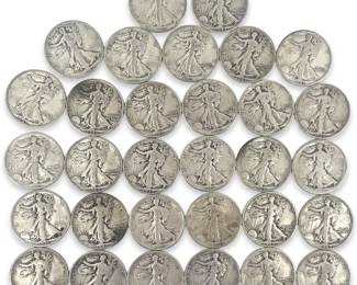 31pc 1920’s-1940’s Half Dollar Collection