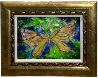 Signed Autumn de Forest Acrylic Enamel on Canvas