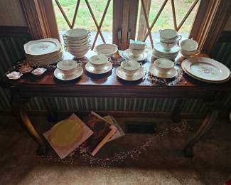 Vintage Pink Trimmed China
