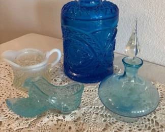Assorted Glass Ornamental Decor