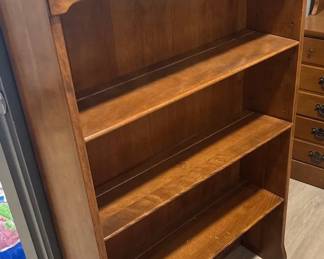  03 Ethan Allen Maple Shelf Hutch