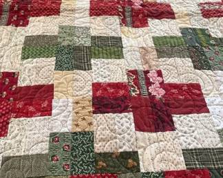 Christmas Small Quilt 43 12x 43 12 Red Green
