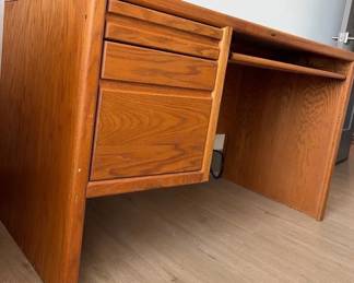 Encore wooden Desk with 2 drawers And Office Chair
