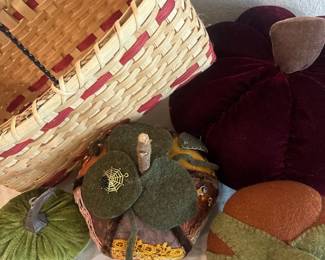 Basket And Pumpkins 4 Fall