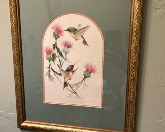 Hummingbird Watercolor Print