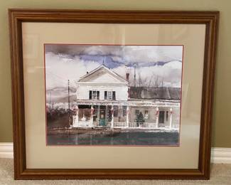 Christmas at Packard's by Thomas William Jones Watercolor