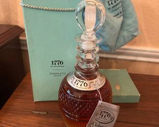 1976 Limited Edition Seagrams Whiskey in Tiffany & Co. Crystal Decanter
