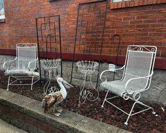 Wrought Iron Garden Helpers