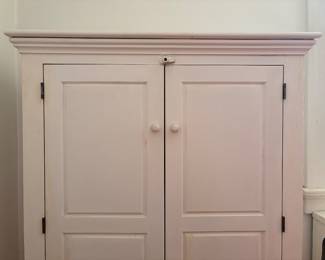 Painted white cabinet