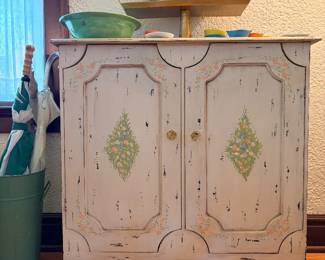 Vintage Hand Painted Cabinet
