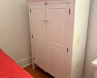 Vintage painted white cabinet